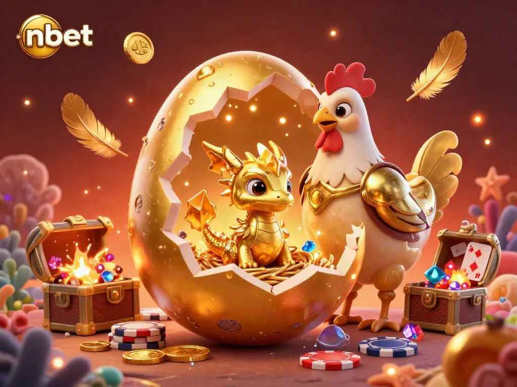 Experience dynamic betting action with nbet, showcasing a golden dragon and poker chips in an immersive casino setting.
