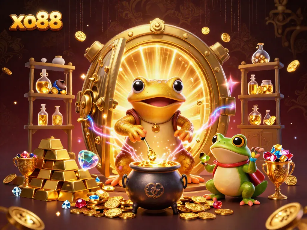 Experience thrilling gameplay at xo88 with a golden salamander alchemist transforming base metals into rewarding gold coins.