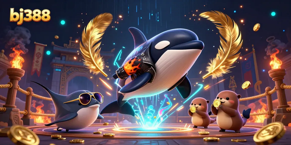 Engage in thrilling action with bj388's dynamic virtual environment showcasing exciting casino elements.
