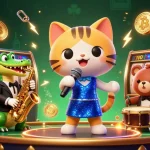 Dhani win slot game excitement featuring colorful characters and casino elements for a thrilling gaming experience.