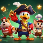 Engage with sunwin tải through a vibrant casino-themed scene featuring pirates and colorful games.