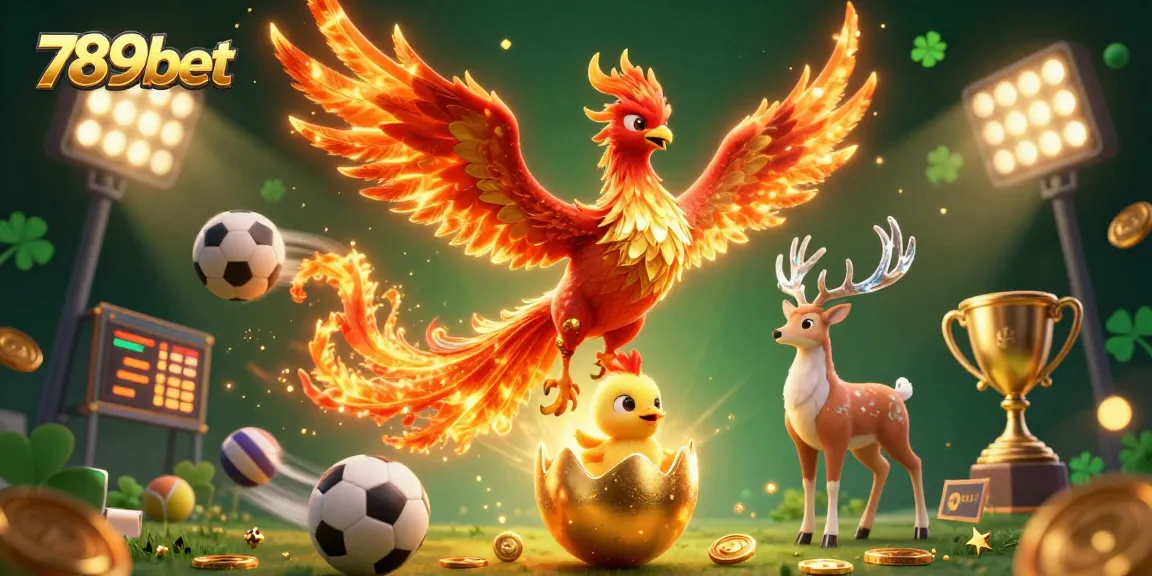 Experience thrilling gaming at 789bet with a vibrant phoenix scene, showcasing dynamic sports betting elements.