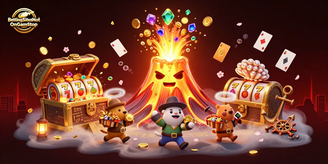 Engage with BettingSitesNotOnGamStop in a vibrant scene of fortune and excitement.