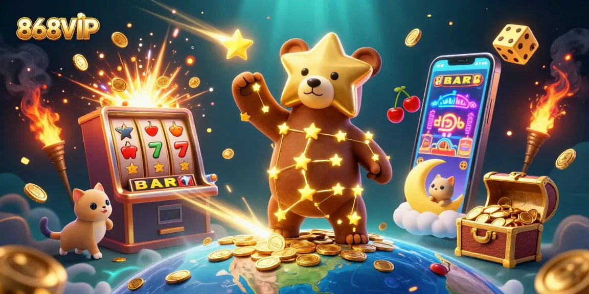 Experience the excitement of 868VIP with vibrant casino games and jackpots bursting with coins.