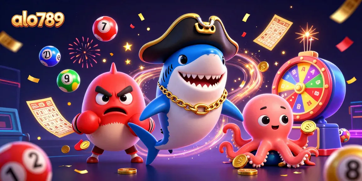 Experience thrilling betting at alo789 with a vibrant scene showcasing fun characters and colorful gaming elements.