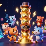 Engage with hotrubber as you explore vibrant casino scenes featuring creative character expressions and rich gaming elements.